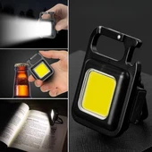 Anahtarlıklı, Açacaklı,Güçlü Mıknatıslı 3 Farklı Led Modlu Mini Boy Asılabilen Led Kamp Aydınlatması,El Feneri thumbnail 1