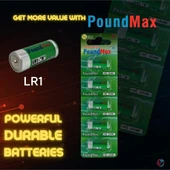 PoundMax 5 adet 910A (LR1) 1.5V Alkalin Pil thumbnail 6