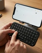 Cep Boyutu Kablosuz Bluetooth Klavye Telefon ve Tablet Uyumlu thumbnail 1