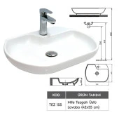 ALVİT Mite Tezgah Üstü Lavabo 42*55 CM thumbnail 2