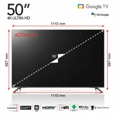 Conti CT50GT300U 50 4K UHD Frameless Google Tv thumbnail 3
