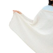 Miniboni Müslin Emzirme Örtüsü - White / Mint thumbnail 5