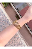 Kadın Kol Saati Kelepçe Taşlı Kaburga Model thumbnail 4