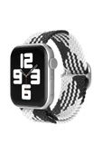 Apple Watch 38mm Star Kordon - Siyah-Beyaz thumbnail 1