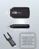 Usb Wifi Adaptör – 1200 Mbps Hız thumbnail 5