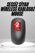 Siyah Kablosuz Mouse Wireless Mouse Tasarım thumbnail 2