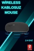 Siyah Wireless Kablosuz Sessiz Mouse Bluetooth Bağlantılı thumbnail 1