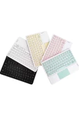 Touchpad Uyumlu Bluetooth Klavye Slim Kablosuz Wifi Q Klavye thumbnail 4
