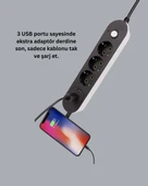3 Usb Portlu Üçlü Priz Cxe103 thumbnail 5