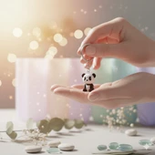 Anahtarlık- Panda 3'lü Set thumbnail 4