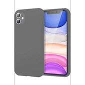 Newface Apple iPhone 11 Kılıf First Silikon - Gri thumbnail 2