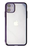 Newface Apple iPhone 12 Kılıf Element Silikon - Mor thumbnail 1