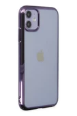 Newface Apple iPhone 12 Kılıf Element Silikon - Mor thumbnail 2