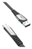 Konfulon DC16 Micro USB Kablo 1M 2.4A - Siyah thumbnail 1