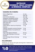 Women's Multi Vitamin Complex 60 Tablet 2 Adet thumbnail 4