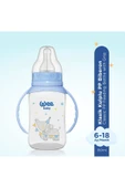 744 PP Kulplu Biberon 150 ml 6-18 Ay - Mavi thumbnail 2