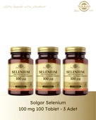 Solgar Selenium 100 mg 100 Tablet 3 Lü Paket thumbnail 1