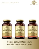 Solgar Calcium Magnesium Plus Zinc 100 Tablet thumbnail 1