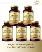 Solgar Calcium Magnesium Plus Zinc 100 Tablet thumbnail 1