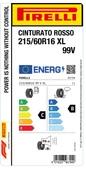 PİRELLİ 215/60R16 92V CINTURATO ROSSO thumbnail 2