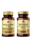 Solgar Gentle Iron 17 Mg 90 Kapsül + Selenium 100 mcg 100 Tablet thumbnail 1
