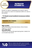 Nutraxin D3 Vitamini 120 Tablet - 1.000 Iu 4'lü thumbnail 2