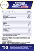 Nutraxin Multivitamin Mineral Powder 300 gr thumbnail 3