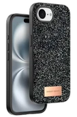 Onegif Apple iPhone 16E Bright Simli Kapak - Siyah thumbnail 1