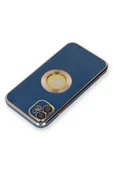 Newface Apple iPhone 12 Kılıf Store Silikon - Mavi thumbnail 3