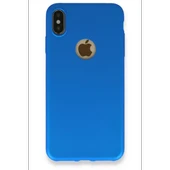 Newface Apple iPhone XS Max Kılıf First Silikon - Mavi thumbnail 2