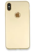 Newface Apple iPhone XS Max Kılıf First Silikon - Gold thumbnail 1