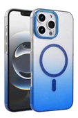Newface Apple iPhone 16 Pro Max Glossy Magsafe Kapak - Mavi thumbnail 1