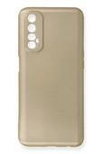 Newface Realme 7 Kılıf First Silikon - Gold thumbnail 1