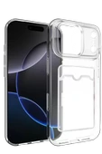 Newface Apple iPhone 17 Pro Kart Şeffaf Silikon - Şeffaf thumbnail 1