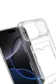 Newface Apple iPhone 17 Pro Kart Şeffaf Silikon - Şeffaf thumbnail 2