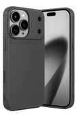 Newface Apple iPhone 17 Pro Auto Focus Karbon Kapak - Gri thumbnail 1