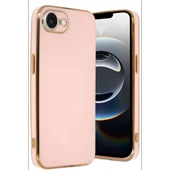 Newface Apple iPhone 16E Kılıf Volet Silikon - Pembe thumbnail 2