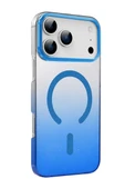 Newface Apple iPhone 17 Pro Max Glossy Magsafe Kapak - Mavi thumbnail 3