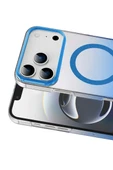 Newface Apple iPhone 17 Pro Max Glossy Magsafe Kapak - Mavi thumbnail 2