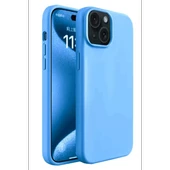 Newface Apple iPhone 15 Kılıf First Silikon - Mavi thumbnail 2