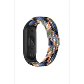Newface Xiaomi Mi Band 7 Star Kordon - Gri-Turuncu thumbnail 2