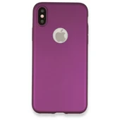 Newface Apple iPhone X Kılıf First Silikon - Mürdüm thumbnail 3