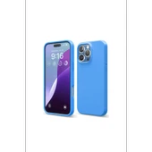 Newface Apple iPhone 16 Pro Max Kılıf First Silikon - Mavi thumbnail 2
