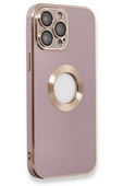 Newface Apple iPhone 13 Pro Max Kılıf Store Silikon - Mor thumbnail 1