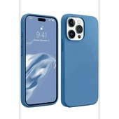Newface Apple iPhone 15 Pro Kılıf First Silikon - Mavi thumbnail 2