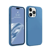 Newface Apple iPhone 15 Pro Kılıf First Silikon - Mavi thumbnail 3