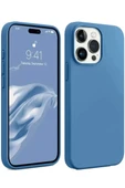 Newface Apple iPhone 15 Pro Kılıf First Silikon - Mavi thumbnail 1