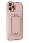 Newface Apple iPhone 12 Pro Kılıf Coco Elit Kapak - Pembe thumbnail 2