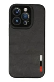 Newface Apple iPhone 14 Pro Kılıf Loop Deri Silikon - Siyah thumbnail 1