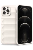 Newface Apple iPhone 12 Pro Kılıf Optimum Silikon - Krem thumbnail 1